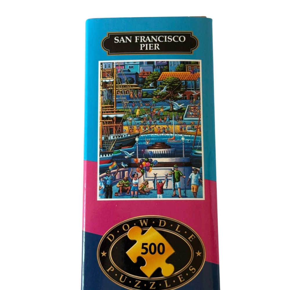 Dowdle San Francisco Pier 500 Piece Puzzle Eric Dowdle Folk Art 888584 UNCOUNTED - Picture 10 of 10